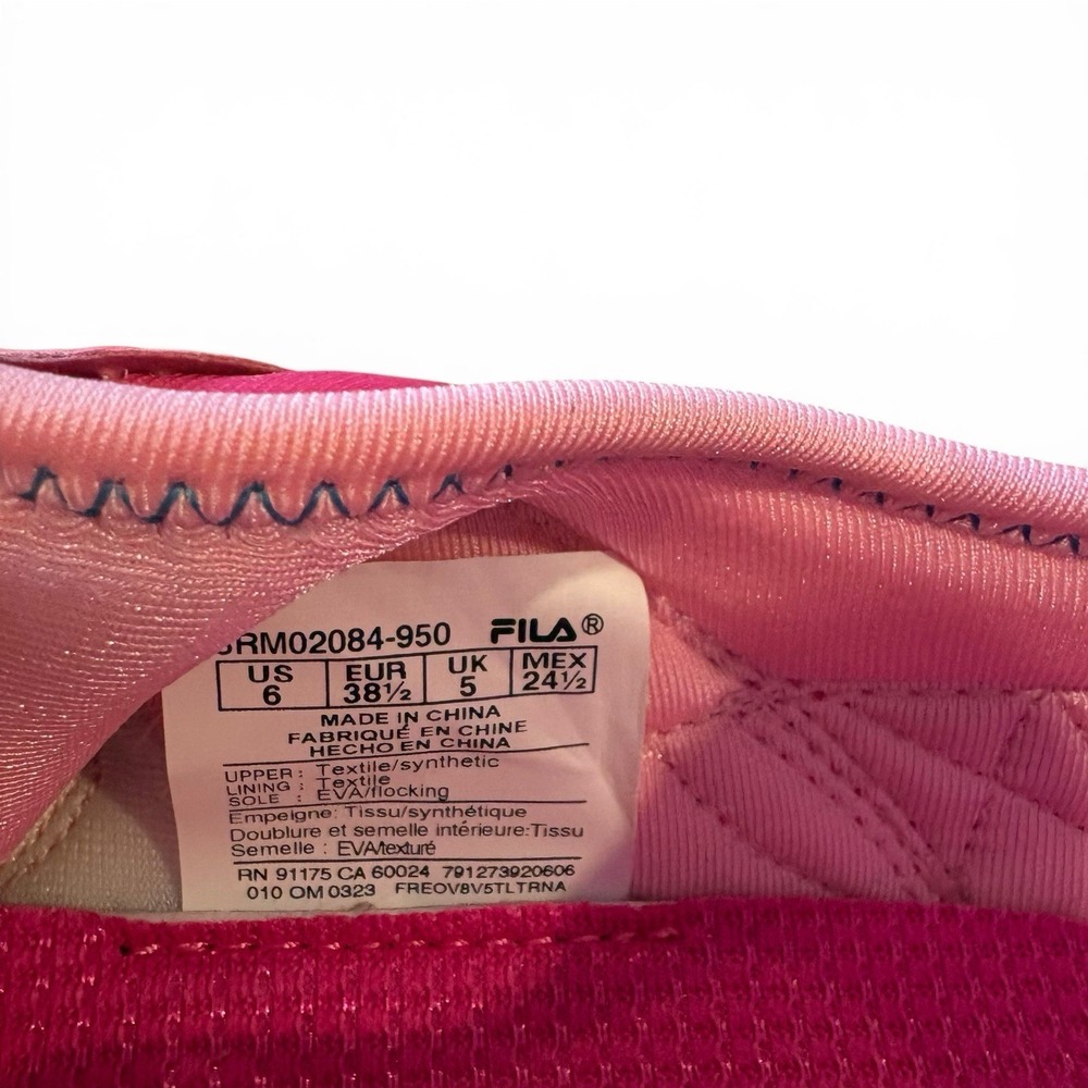 FILA Landbuzzer Ombre Big Girls Running Shoes Size 6Y Pink Slip On - Picture 8 of 10